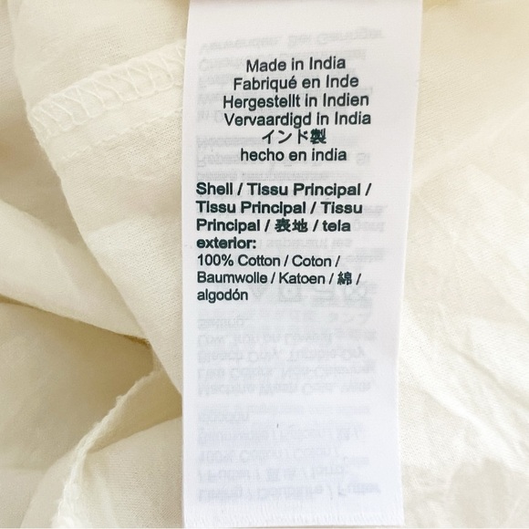 J. Crew NWT  Puff Sleeve Wrap Dress 100% Cotton Size M - Picture 12 of 12